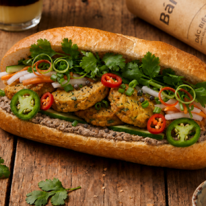 Bánh Mì Chả Cá Chiên [Fried Fish Patties] (B10)