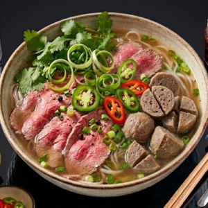 Phở tái, bò viên [S7]